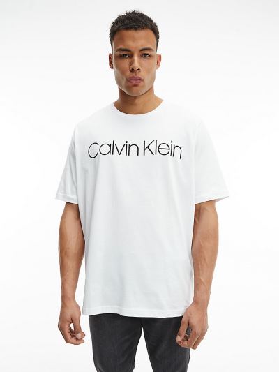Calvin Klein Ruhák HU323236 | Calvin Klein Plus Size Organic Cotton Férfi Póló Fehér